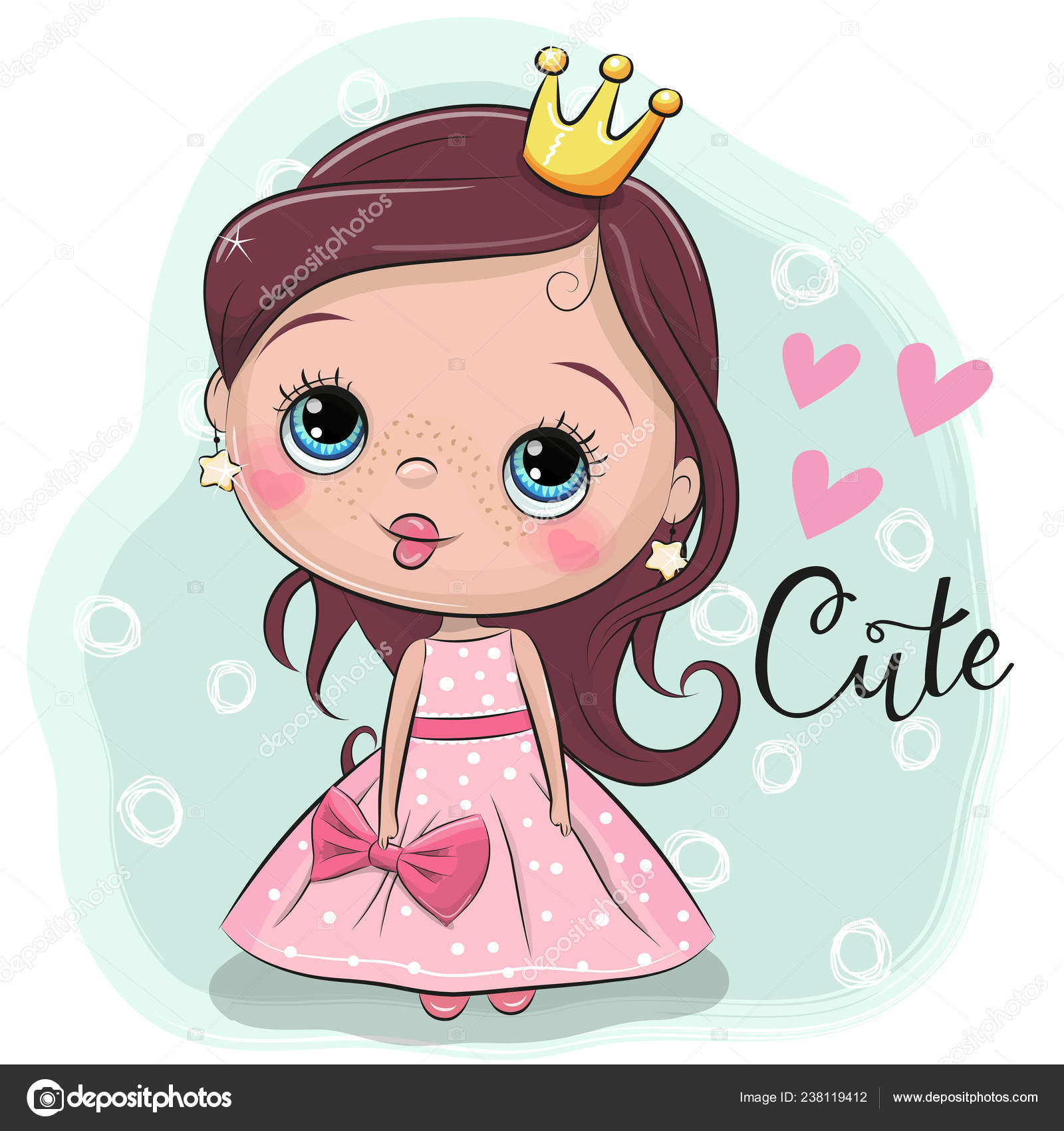 Greeting Card Cute Cartoon Fairy Tale Princess Bluebackground Stock Vector Image by ©Reginast777 #238119412 Greeting Card Cute Cartoon Fairy Tale Princess Bluebackground Stock Vector Image by ©Reginast777 #238119412