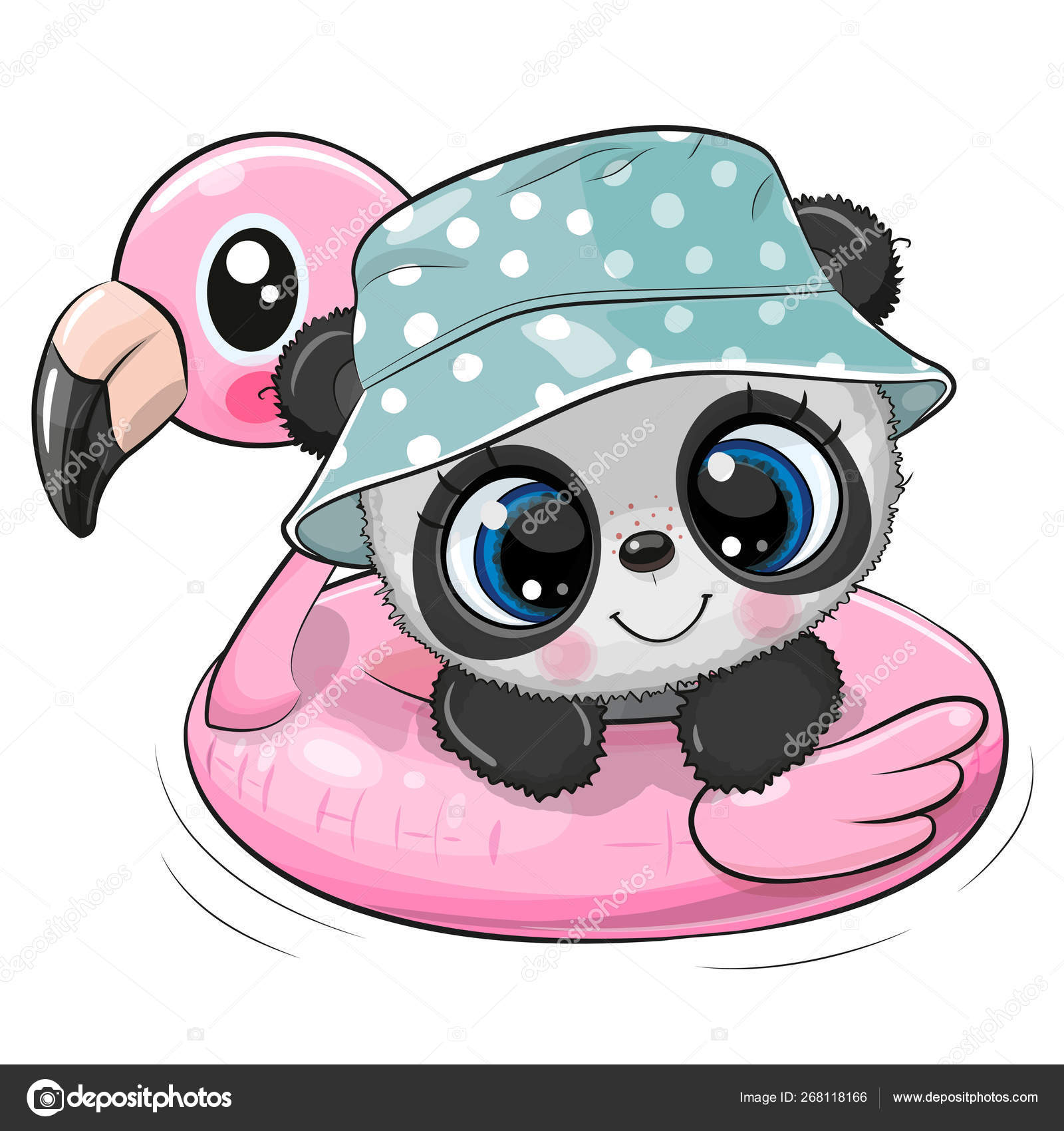 Cartoon baby Panda swimming on pool ring inflatable flamingo Stock Vector Image by ©Reginast777 #268118166 Cartoon baby Panda swimming on pool ring inflatable flamingo Stock Vector Image by ©Reginast777 #268118166