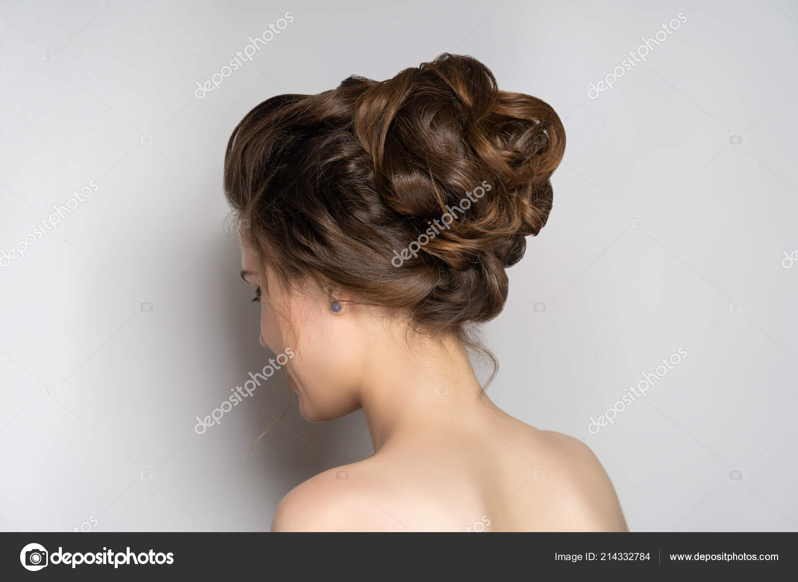 Girl Beautiful Evening Hairstyle Hair Collected Decorated Beauty Salon Professional Stock Photo by ©OlgaOsa 214332784 Girl Beautiful Evening Hairstyle Hair Collected Decorated Beauty Salon Professional Stock Photo by ©OlgaOsa 214332784