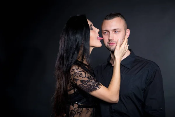 Liefhebbers Van Role Playing Games Domineren Gehoorzamen Uitkleden Partner Verleiden — Stockfoto