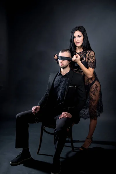 role play game blindfold slave