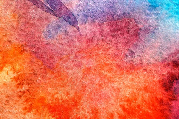 Painted red universe watercolor