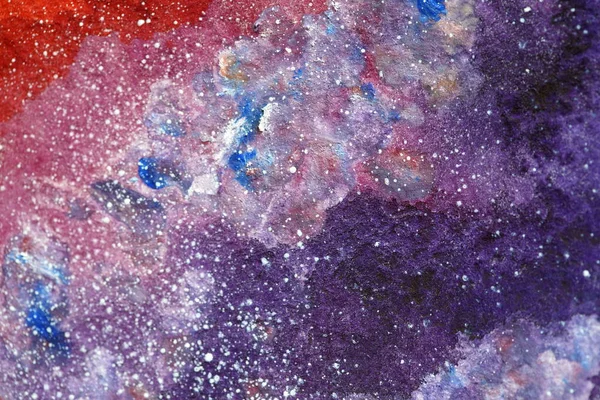 Modo leitoso pintado cosmos aquarela — Fotografia de Stock