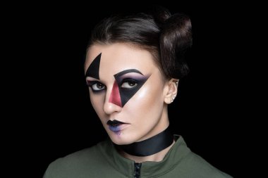 kavramsal fikir, Hallowen kulüp parti makyaj kadın