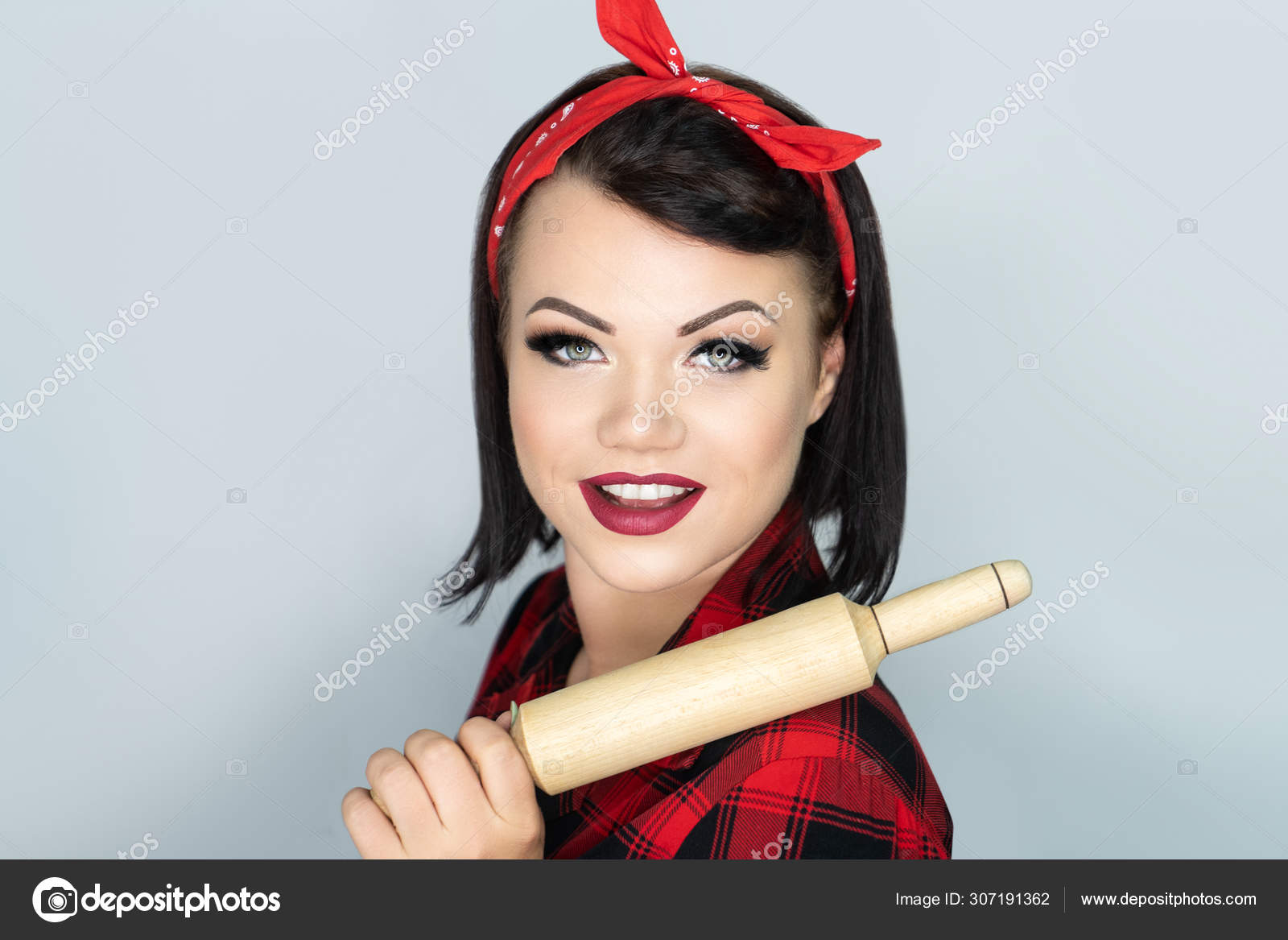 Woman Design Accessory Pinup Stock Photo C Olgaosa 307191362
