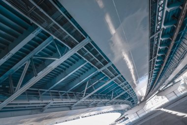 Köprünün altında. kentsel sahne