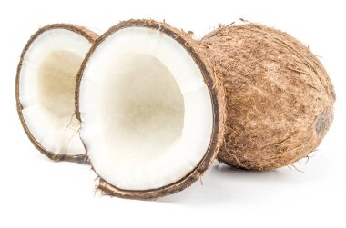 Bir arka plan üzerine Hindistan cevizi