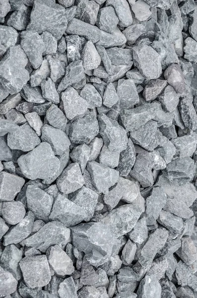 Crushed grey stone on the ground texture background — Stock Photo, Image