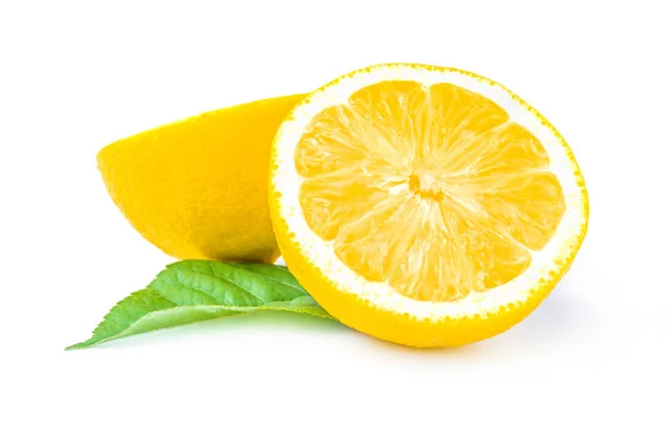 Lemon beyaz bir arkaplanda izole edilmiş — Stok fotoğraf