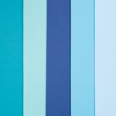 Soyut geometri düz pastel mavi ve turkuaz renkli kağıt doku minimalizm arka plan yattı. En az geometrik şekiller ve çizgiler şablonu.
