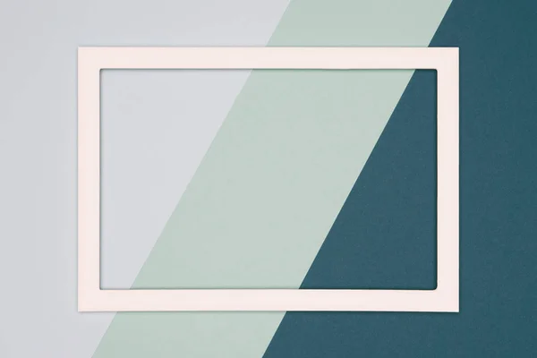 Абстрактный Геометрический Холодный Серый Зеленый Окрашенный Плоский Бумажный Фон Шаблон — стоковое фото