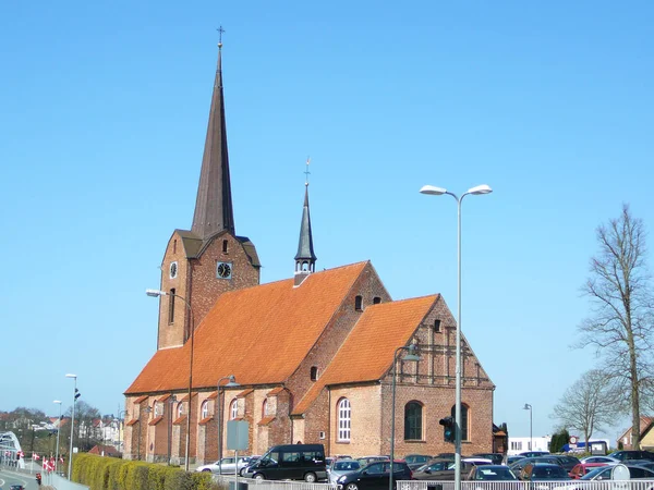 Saint Mary Church Sonderburg Denmark Spring Day — Stock Photo, Image