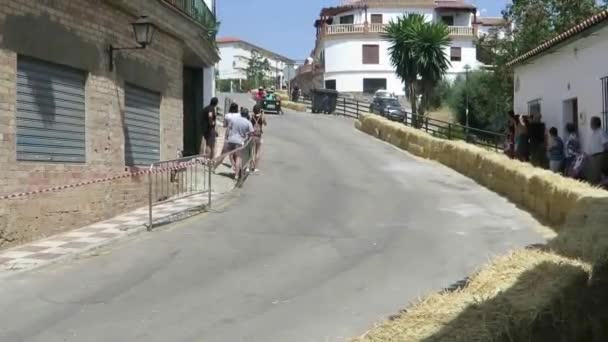 První Závod Crazy Aut Alře Obec Andalusii Španělsko — Stock video