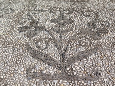 Granada, Endülüs 'teki Yahudi mahallesinde çakıl taşı mozaiği