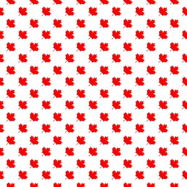 Abstrakte Kanadische Hintergründe Nahtloses Muster Aus Sich Wiederholenden Ahornblättern Vektorillustration — Stockvektor