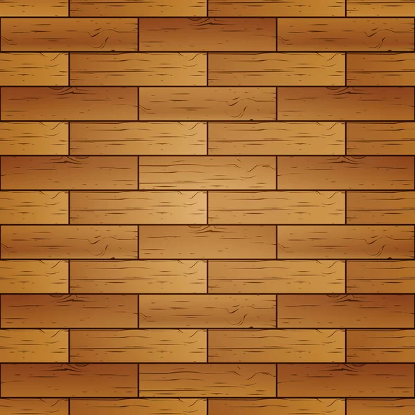 Seamless background of wooden parquet, vector illustration. — Stock Vector