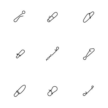 Çeşitli çekimler, vektör illüstrasyonu.