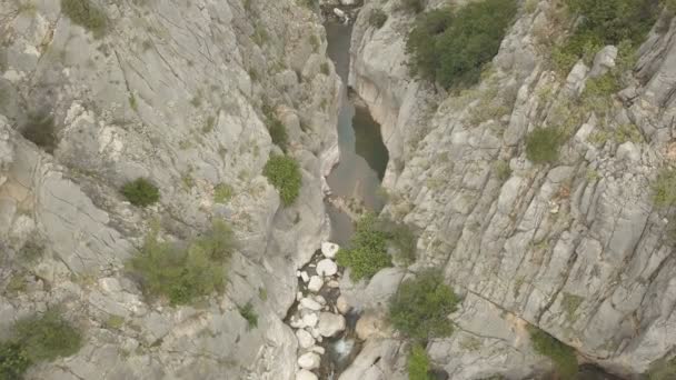 Imágenes aéreas del río Montaña — Vídeo de stock