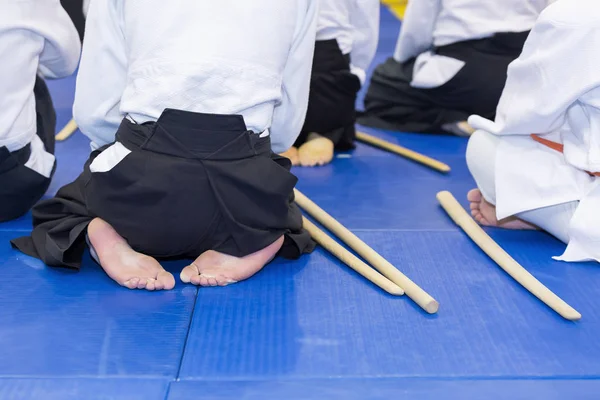 Séminaire de formation sur les armes des arts martiaux à kimono — Photo