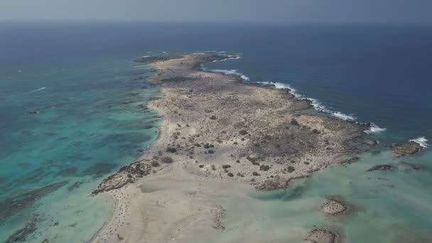 加勒比海像海滩的空中镜头 — 图库视频影像