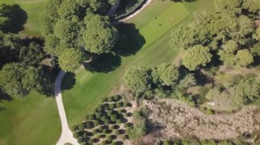 Golf sahası alanlarının havadan görüntüleri