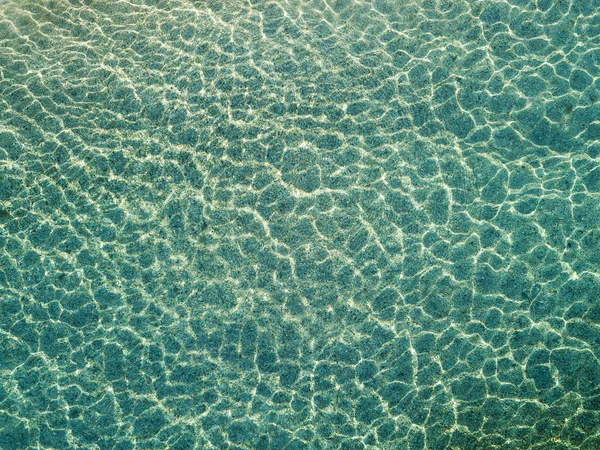 Aerial view of water reflections on the sea — Stock Photo, Image