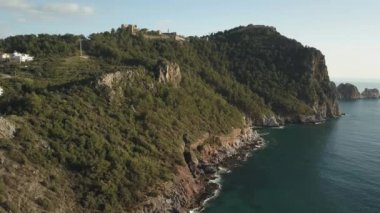 Alanya Kalesi. Alanya şehir manzarası. Kleopatras plajı.
