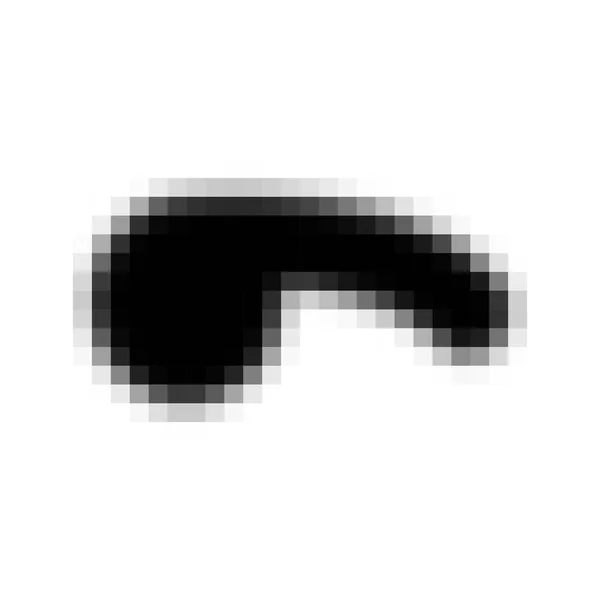 Penis Pixel Art Blurred Pixmaps Represent Vector Illustration — Stockvector