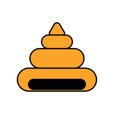 İzole kabuk. Sualtı dünyasını fauna vektör illustratio