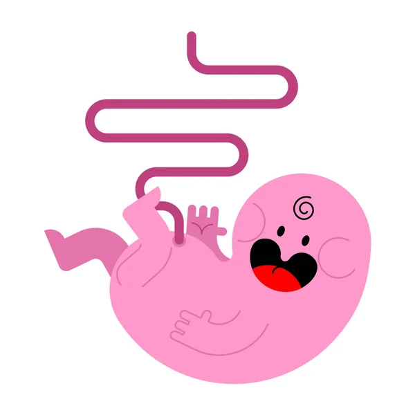 新生儿脐带被隔离 胚向量图案 — 图库矢量图片