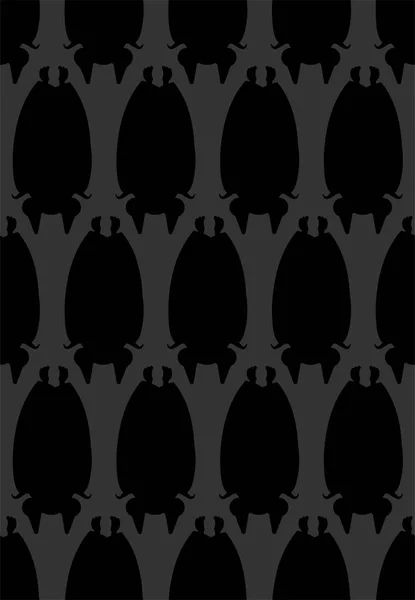Fledermausmuster Nahtlos Nachttiere Schmücken Vektorhintergrund — Stockvektor