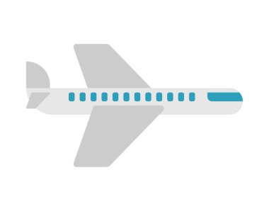 Uçak simgesini işaret. Uçak sembolü. Vektör çizim