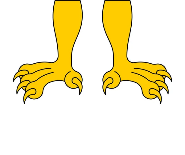 分離したイーグルの足 足の鷹 ベクトル Illustratio — ストックベクタ