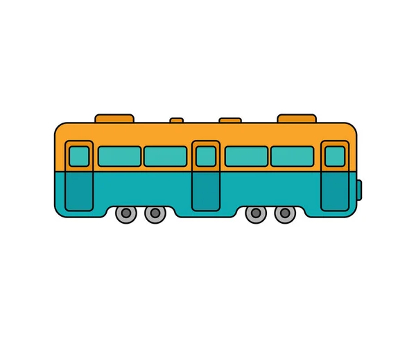 Train Car Isolated Transport Railroad Vector Illustratio — Stock Vector