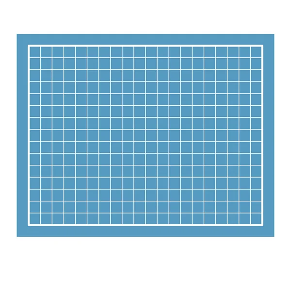 Tervrajz Papír Kék Elszigetelt Rajz Háttérben Vektoros Illustratio — Stock Vector