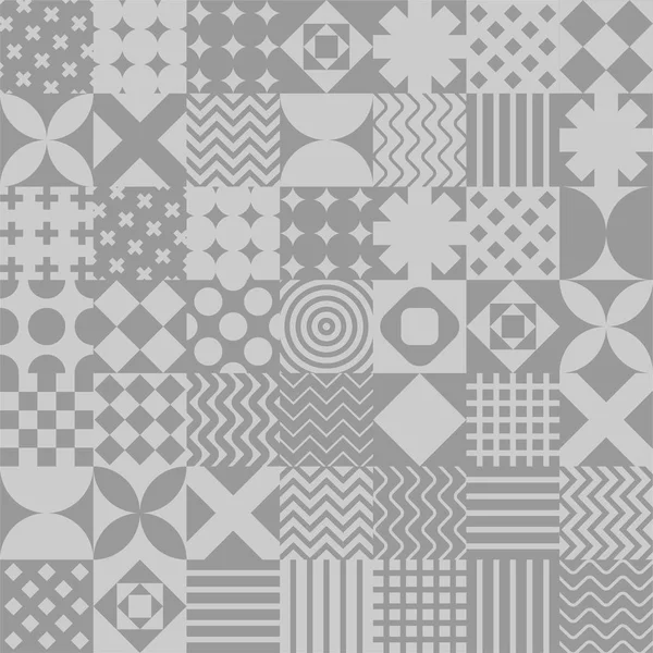 Modèle Patchwork Sans Couture Ornement Courtepointe Texture Couverture Matelassée Fond — Image vectorielle