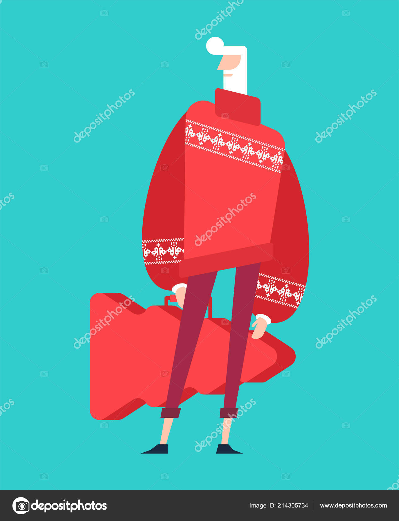 modern santa claus costume