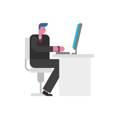 Ofis işi. Bilgisayar Yöneticisi işte. çalışma alanı