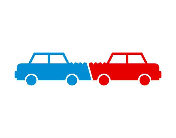 Иконка Аварии Случайные Машины Знак Транспортной Катастрофы Векторная Символика — стоковый вектор