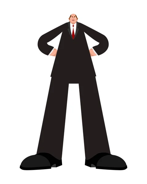 Gran Jefe Gran Hombre Negocios Gran Jefe Ilustración Vectores — Vector de stock