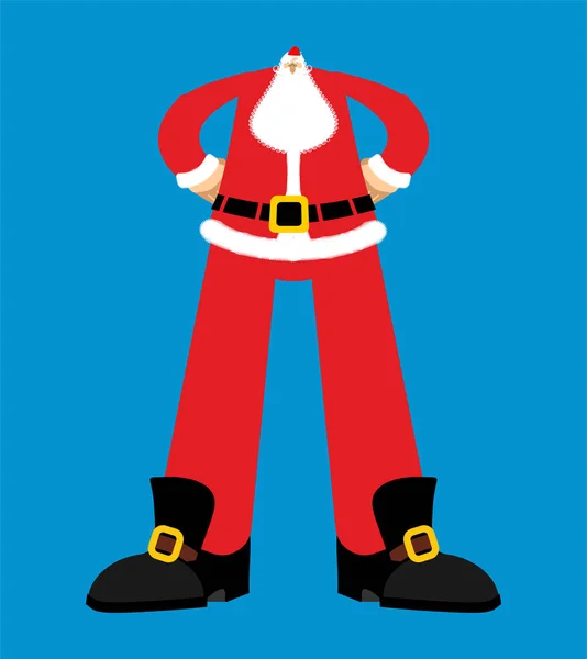 Gran Santa Claus Enorme Abuelo Navidad Bisabuelo Vector Ilustración — Vector de stock
