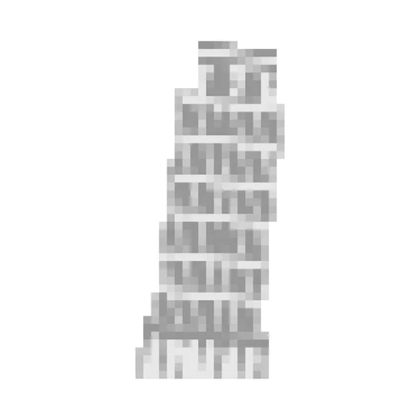 Schiefer Turm Der Pixelkunst Von Pisa Italien Meilenstein Bit Europe — Stockvektor