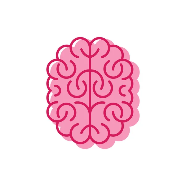 Icône Cerveau Style Linéaire Signe Cérébral Symbole Vectoriel — Image vectorielle