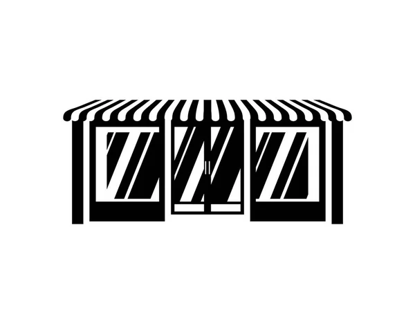 Icono Tienda Cartel Comercio Tienda — Vector de stock