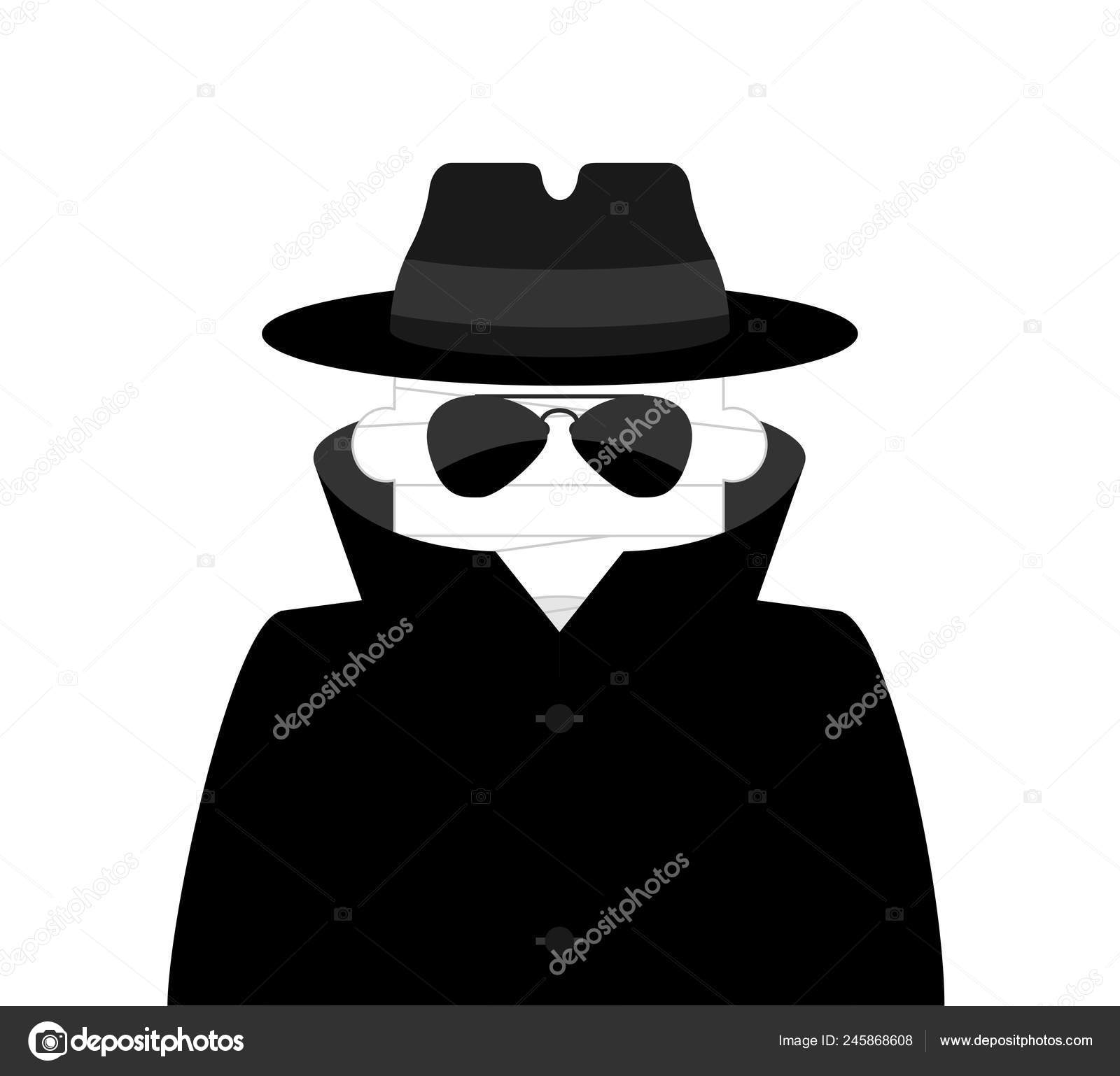 隐形人被隔绝了隐形斗篷和帽子图库矢量图©popaukropa 245868608