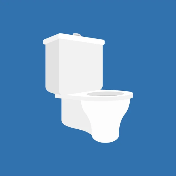 Toilet bowl isolated. lavatory Cartoon Style Vector — Stock Vector