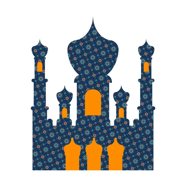 Islamitische moskee geïsoleerde teken. Oost-ornament. Moslim symbool. Vect — Stockvector