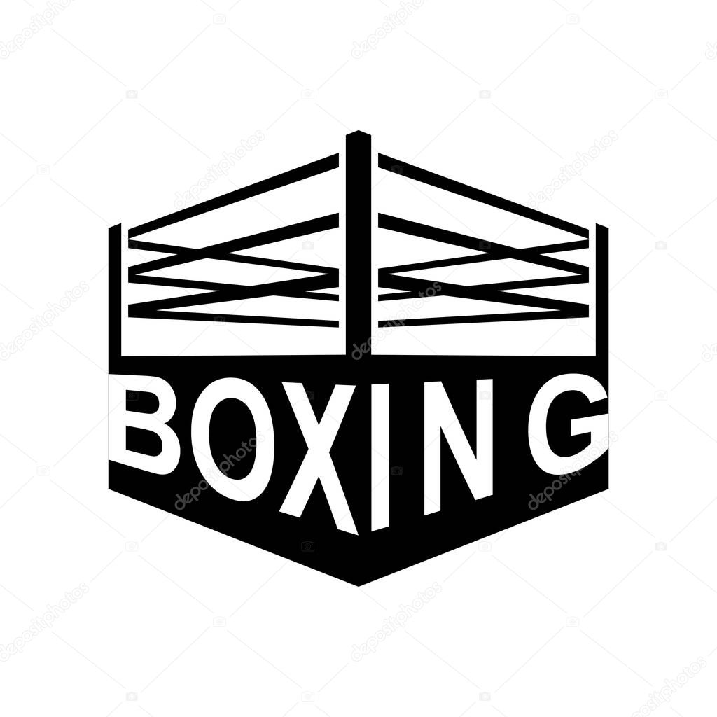 Boxing ring sign symbol. Boxing icon. Vector illustration