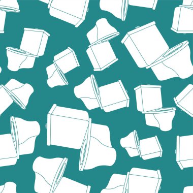 Tuvalet kase desen sorunsuz. lavabo arka plan karikatür tarzı 