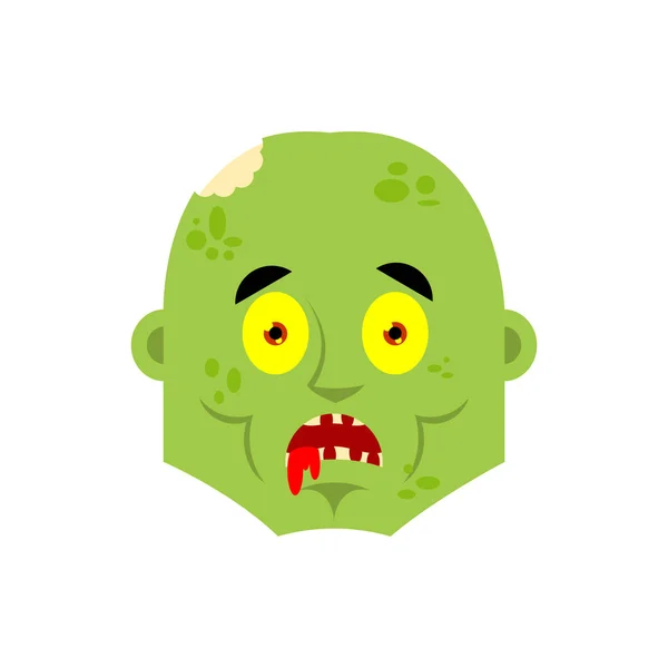 Zombie scared OMG emotion. Living Dead Oh my God emotions avatar